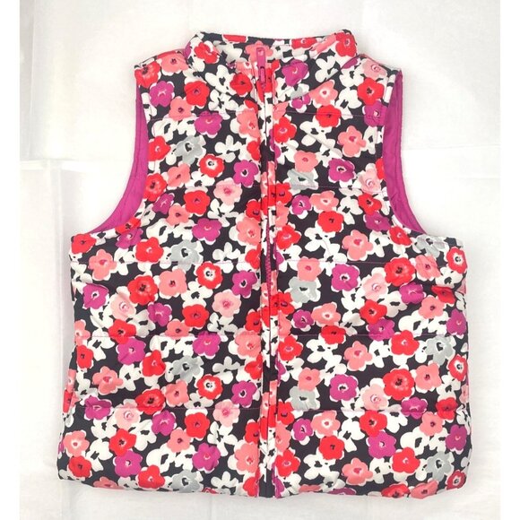 Gymboree Other - Gymboree Girl Floral Puffer Vest  Jacket S (5-6)